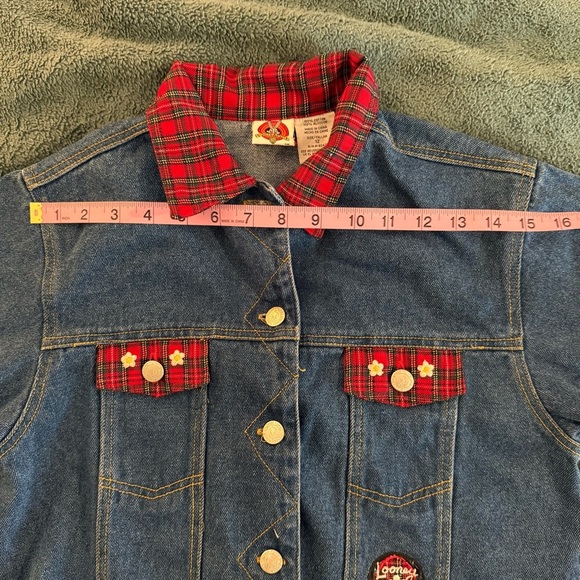 Looney Tunes - Denim Jacket - Girls Size 12 - Vintage - Picture 6 of 13